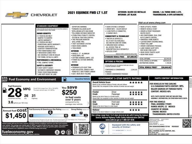 used 2021 Chevrolet Equinox car, priced at $16,999