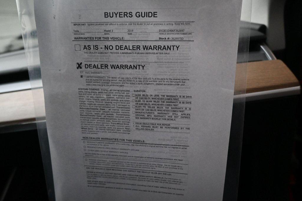 used 2019 Tesla Model 3 car, priced at $18,999