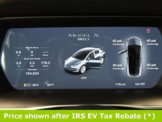 used 2017 Tesla Model X car, priced at $18,499