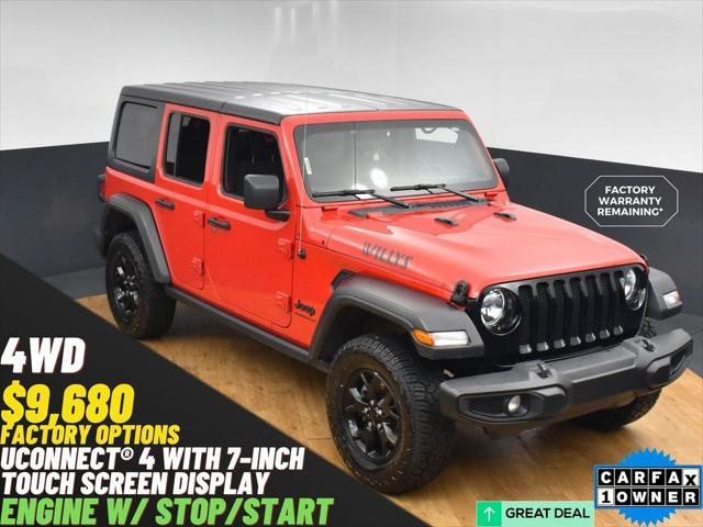 used 2023 Jeep Wrangler car, priced at $22,999