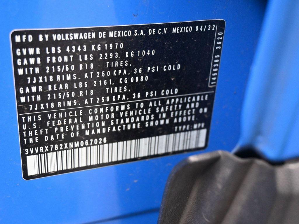 used 2022 Volkswagen Taos car, priced at $16,999