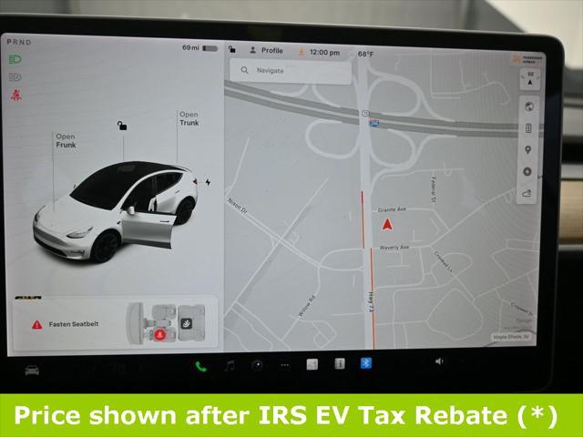 used 2020 Tesla Model Y car, priced at $18,999