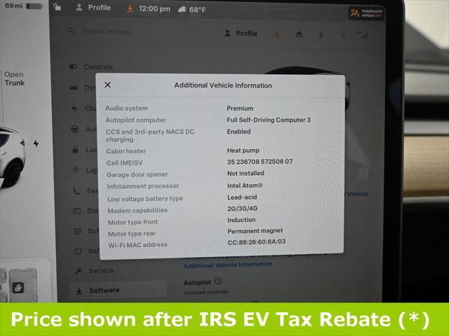 used 2020 Tesla Model Y car, priced at $18,999