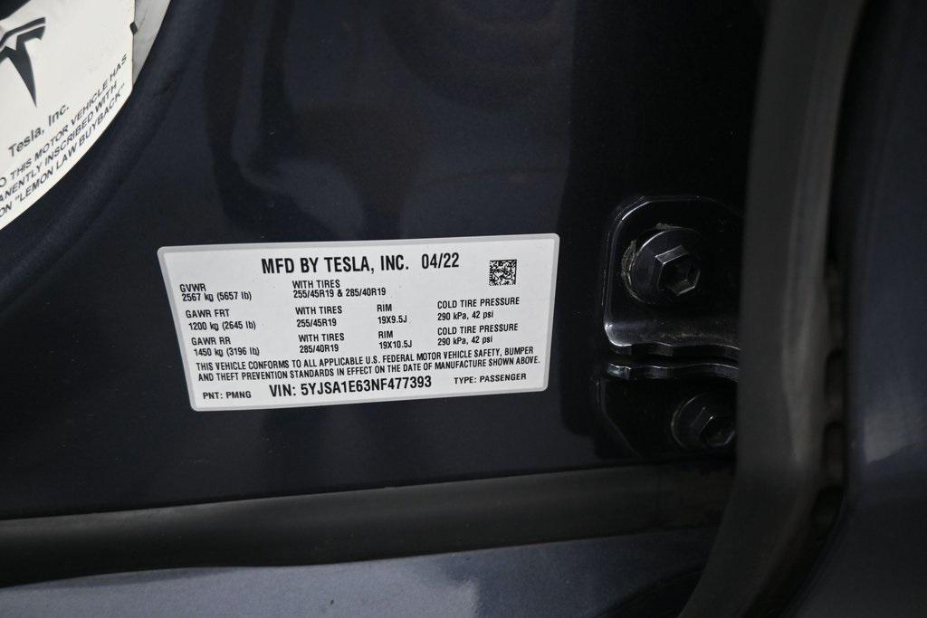 used 2022 Tesla Model S car, priced at $47,998