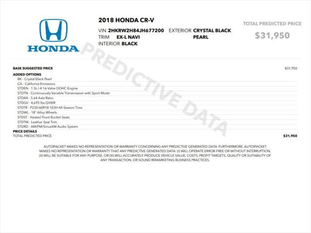 used 2018 Honda CR-V car, priced at $21,999