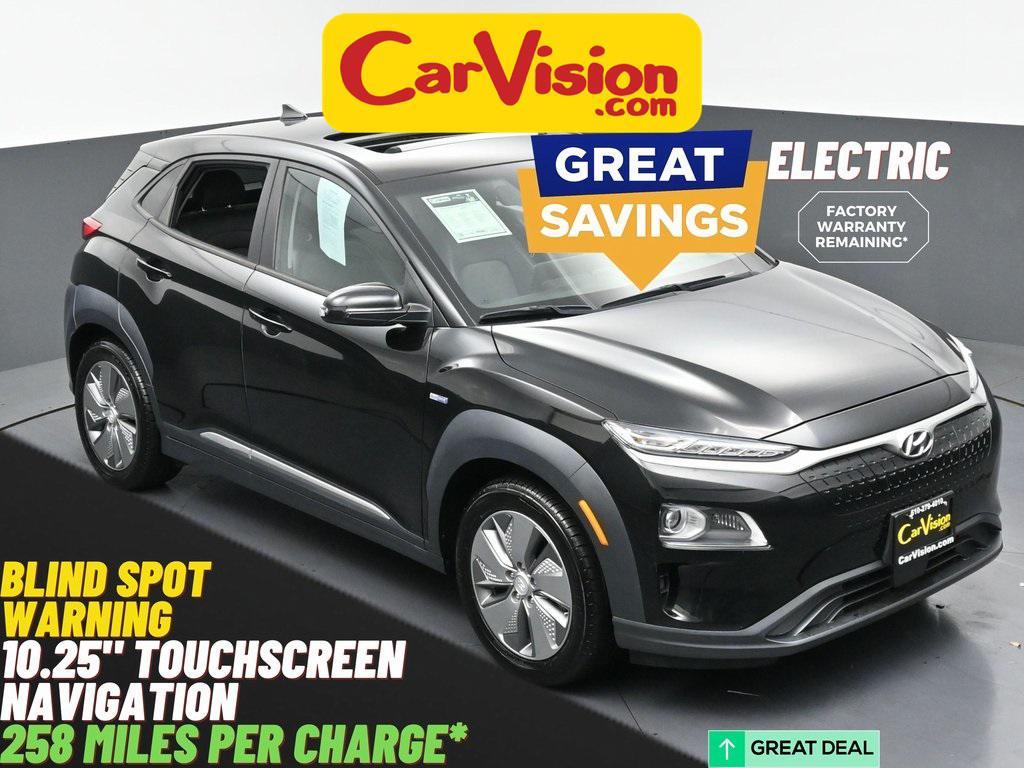 used 2020 Hyundai Kona EV car, priced at $13,999