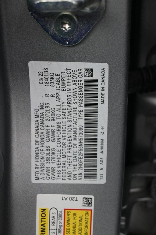 used 2022 Honda Civic car, priced at $19,499