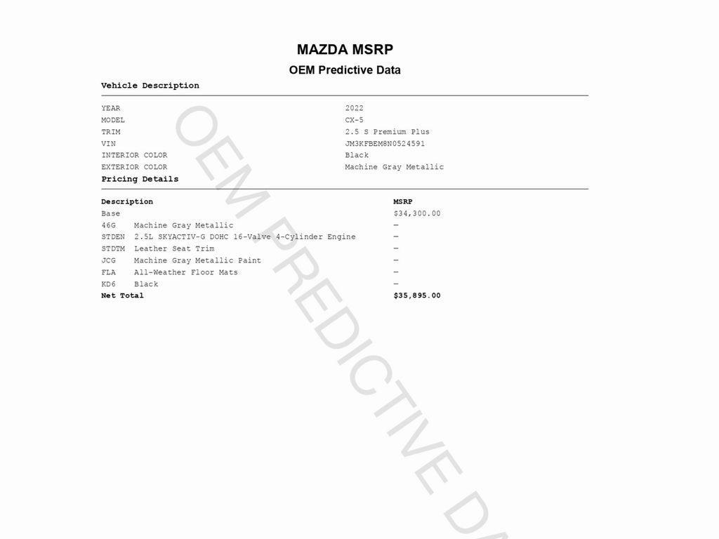 used 2022 Mazda CX-5 car, priced at $22,999