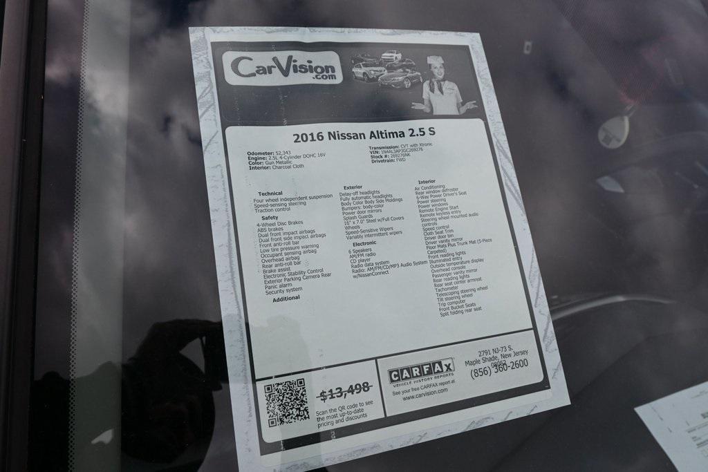 used 2016 Nissan Altima car, priced at $11,499