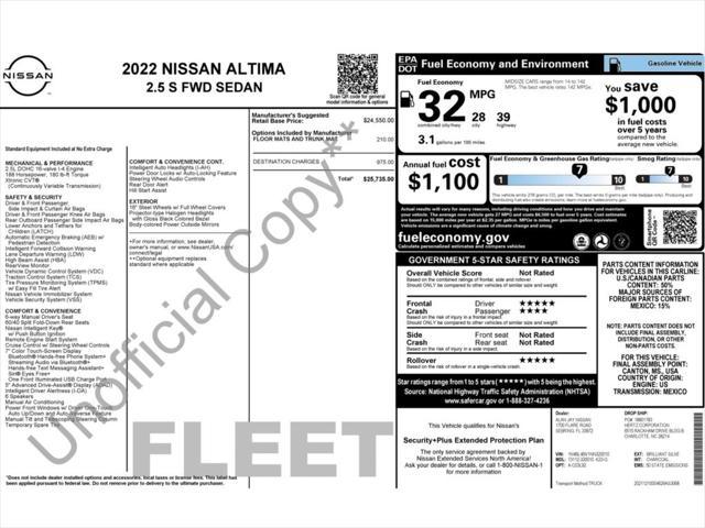 used 2022 Nissan Altima car, priced at $15,999