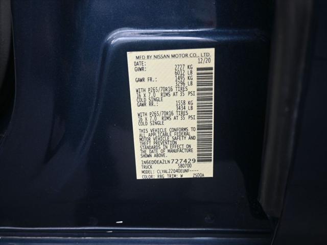 used 2020 Nissan Frontier car, priced at $20,999