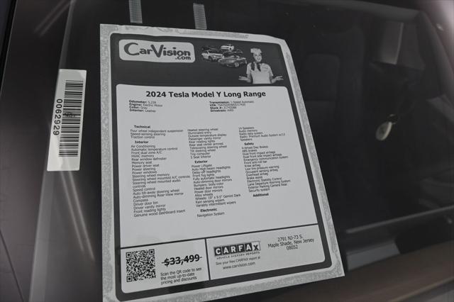 used 2024 Tesla Model Y car, priced at $31,499