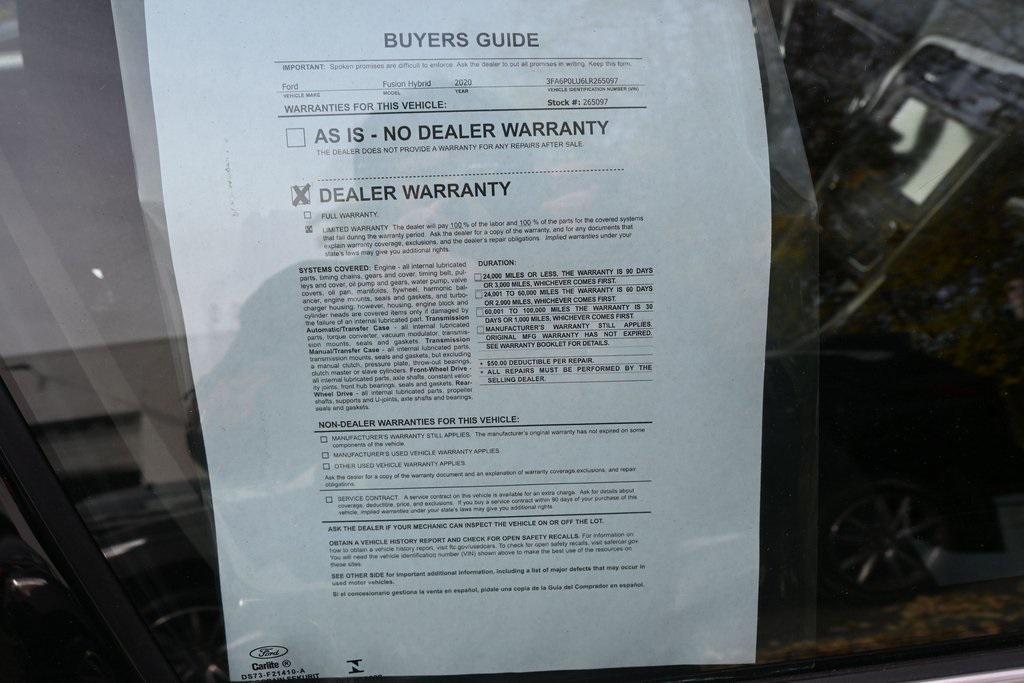 used 2020 Ford Fusion car, priced at $14,499