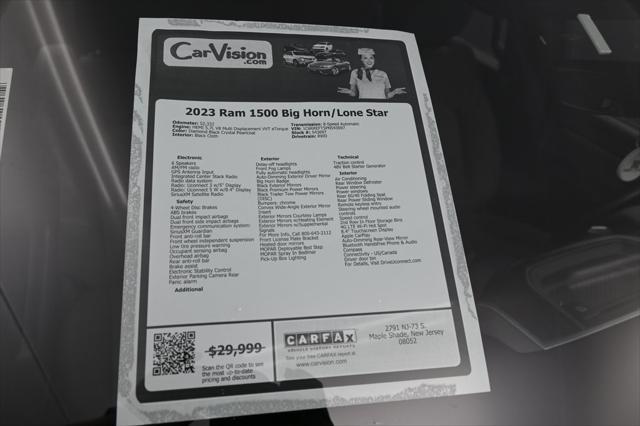 used 2023 Ram 1500 car, priced at $27,999