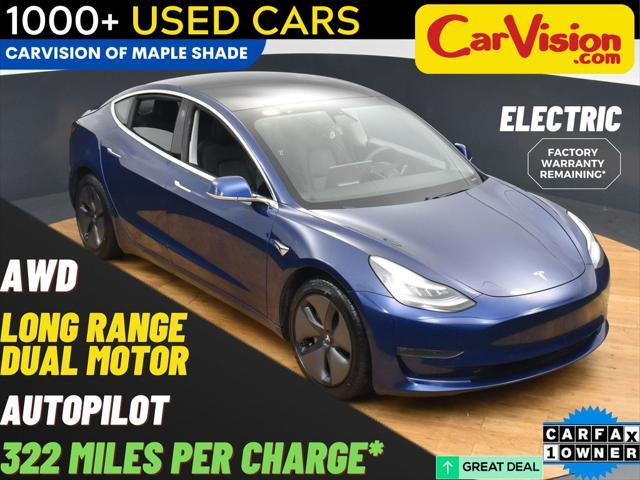 used 2020 Tesla Model 3 car, priced at $19,999