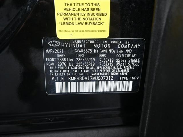 used 2021 Hyundai SANTA FE HEV car, priced at $21,499