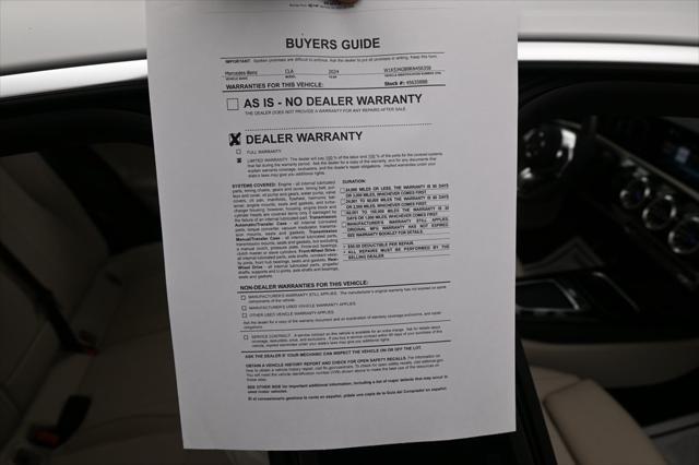 used 2024 Mercedes-Benz CLA 250 car, priced at $33,999