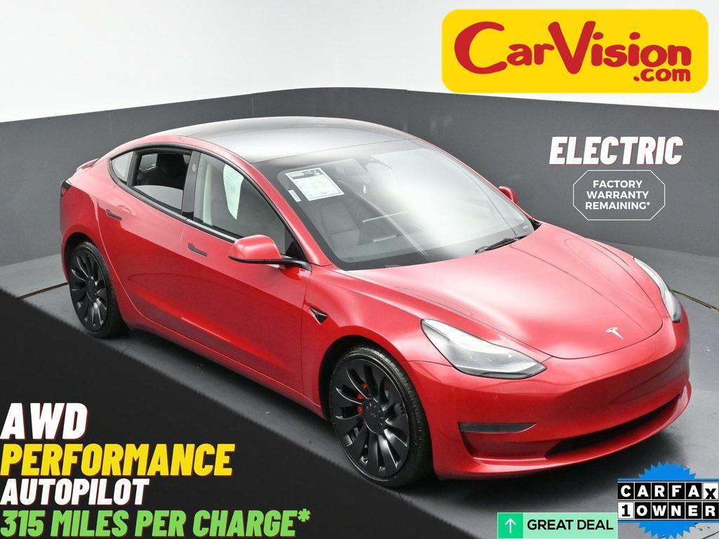 used 2023 Tesla Model 3 car, priced at $27,499