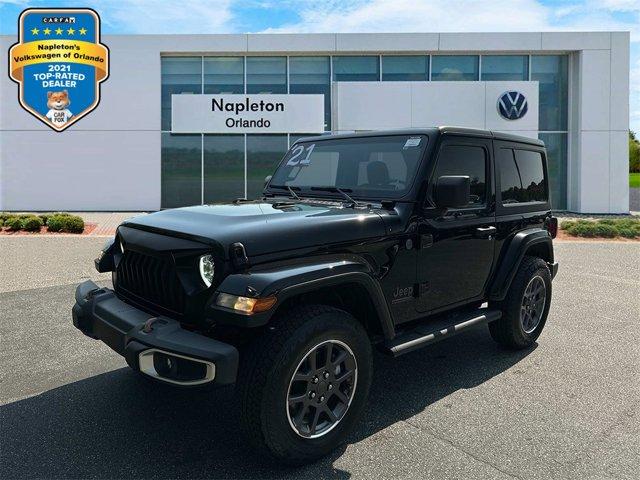 used 2021 Jeep Wrangler car, priced at $28,536