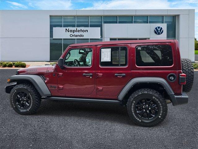 used 2021 Jeep Wrangler car, priced at $32,000