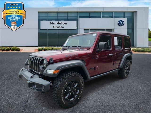 used 2021 Jeep Wrangler car, priced at $32,000