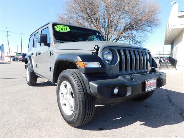 used 2021 Jeep Wrangler Unlimited car, priced at $27,231