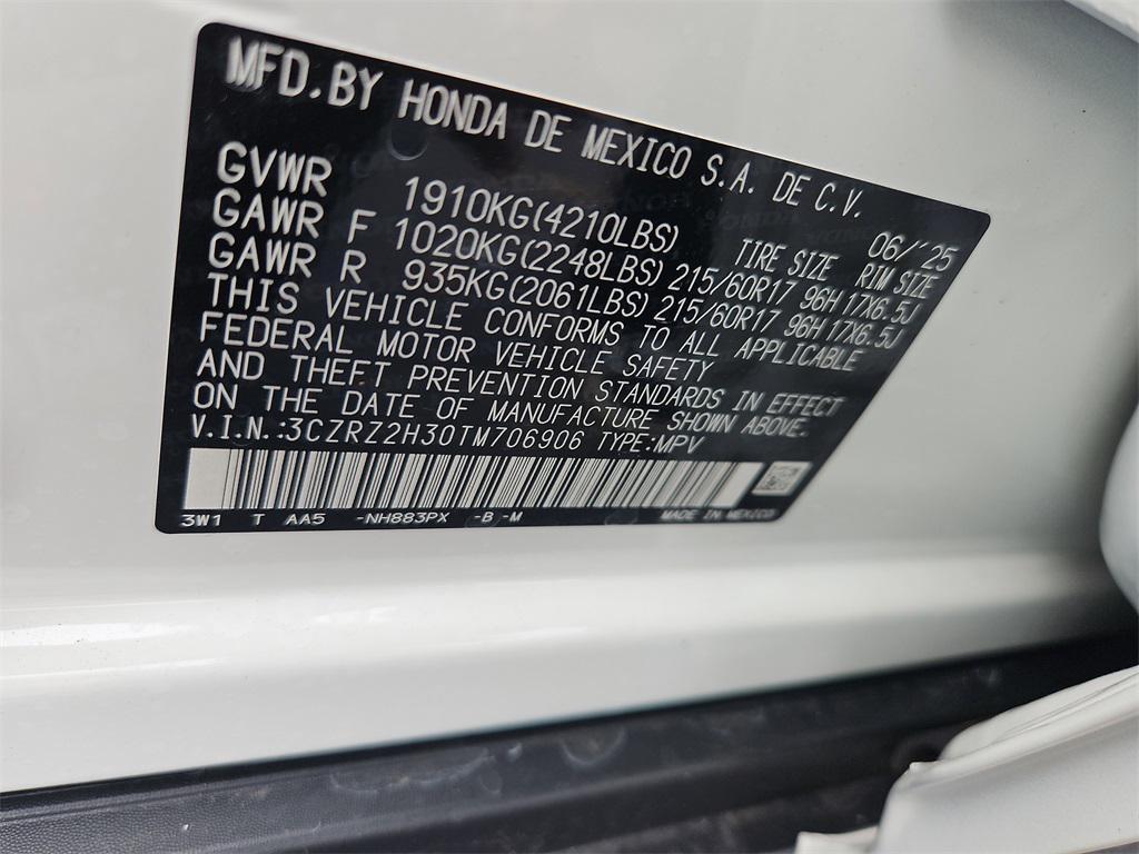 new 2026 Honda HR-V car, priced at $29,550