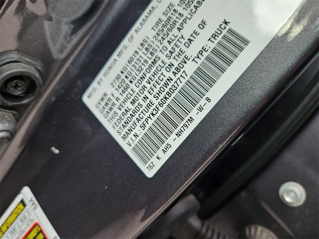 used 2019 Honda Ridgeline car, priced at $24,987