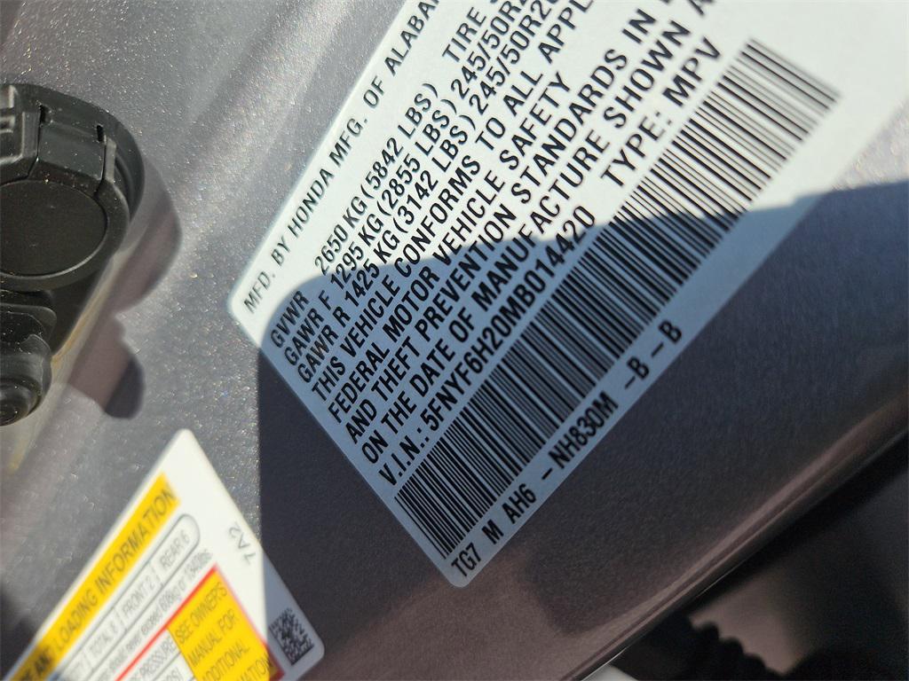 used 2021 Honda Pilot car, priced at $28,987