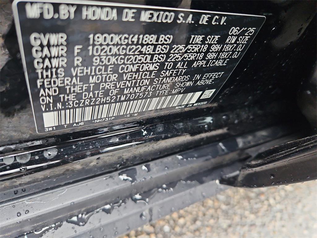 new 2026 Honda HR-V car, priced at $30,895