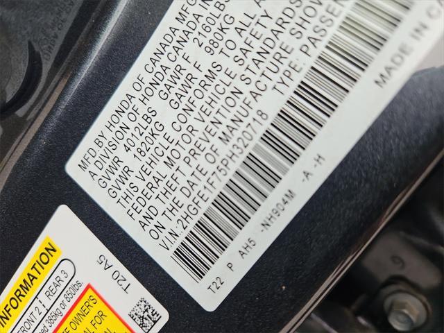 used 2023 Honda Civic car, priced at $24,987