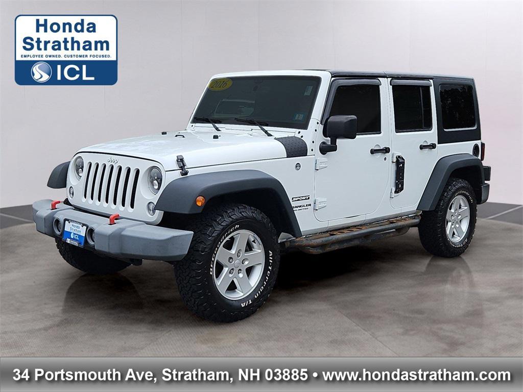 used 2016 Jeep Wrangler Unlimited car, priced at $15,987