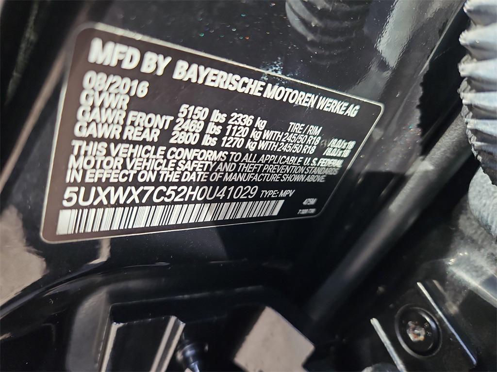 used 2017 BMW X3 car, priced at $18,987