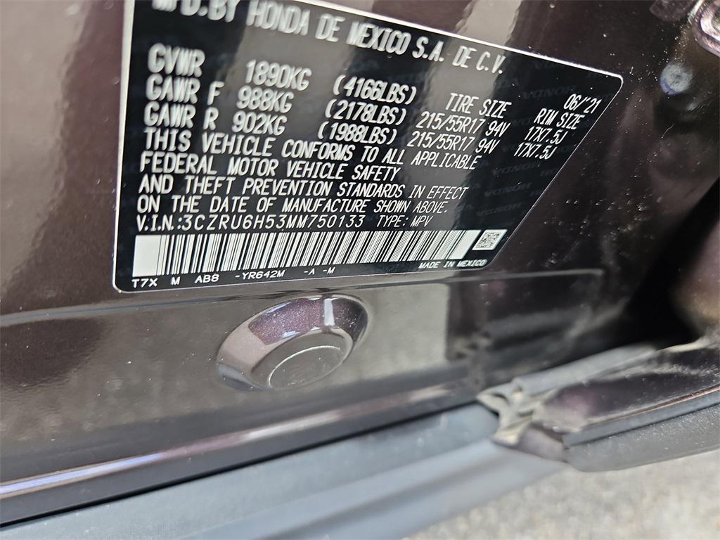 used 2021 Honda HR-V car, priced at $23,987