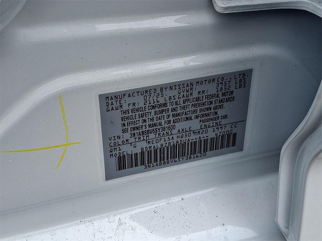 new 2025 Nissan Sentra car, priced at $23,255