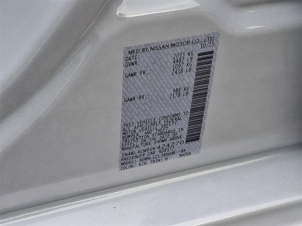 new 2025 Nissan Altima car, priced at $33,385