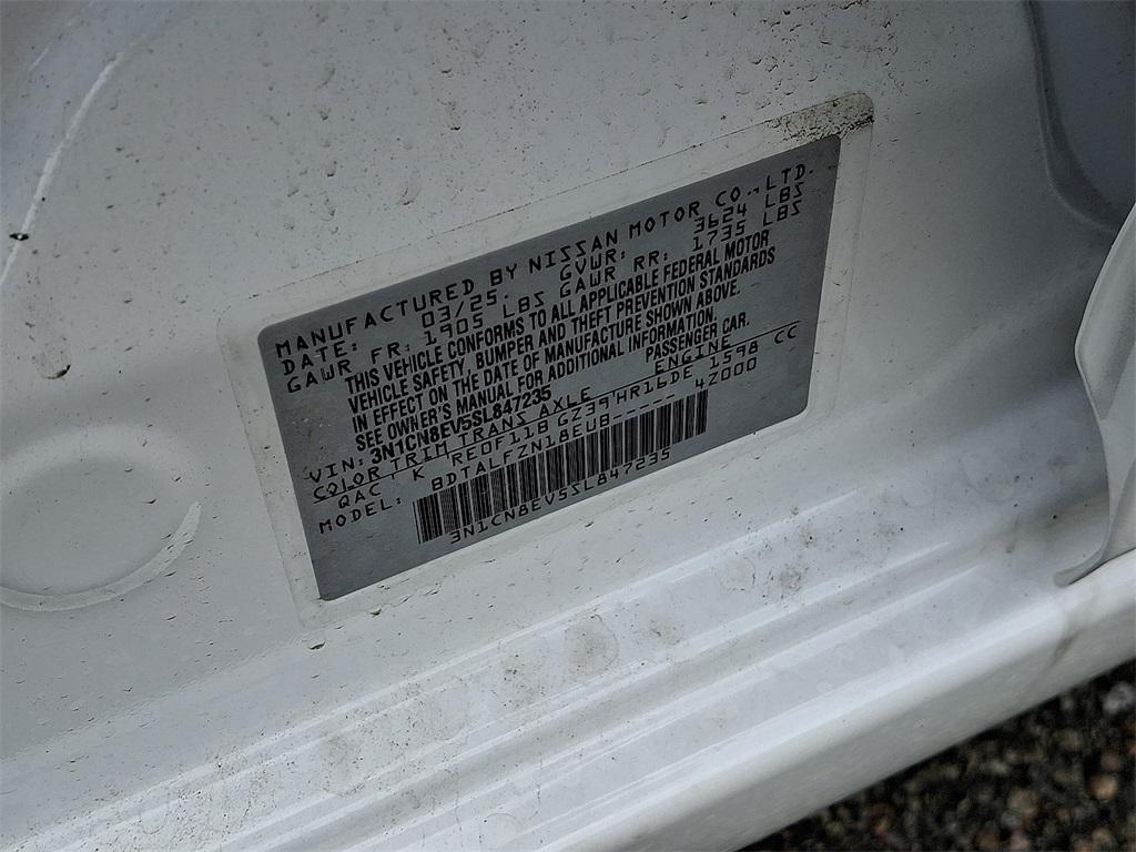 new 2025 Nissan Versa car, priced at $22,745
