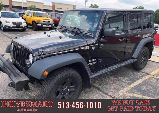 used 2015 Jeep Wrangler Unlimited car, priced at $19,999