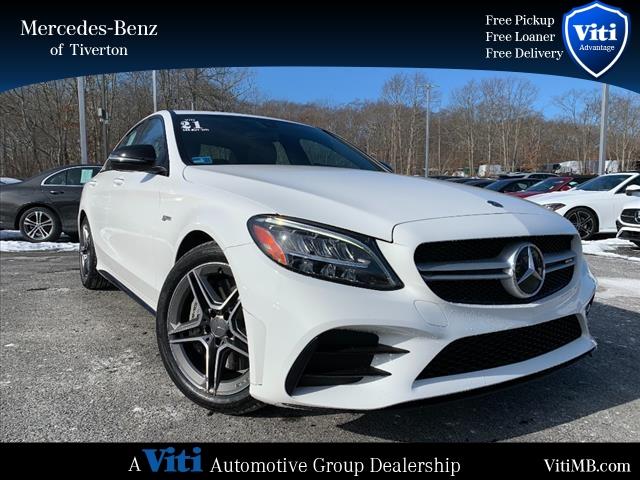 used 2021 Mercedes-Benz AMG C 43 car, priced at $39,988