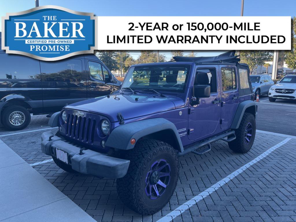 used 2017 Jeep Wrangler Unlimited car, priced at $20,988