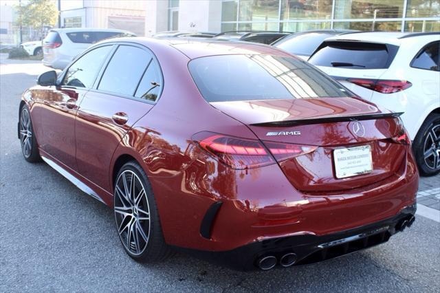 new 2025 Mercedes-Benz AMG C 43 car, priced at $80,545