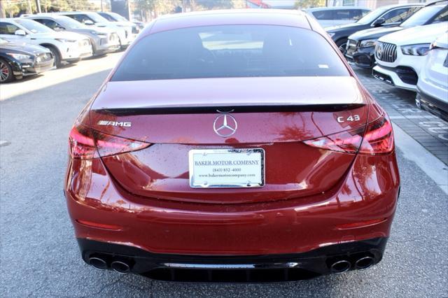 new 2025 Mercedes-Benz AMG C 43 car, priced at $80,545