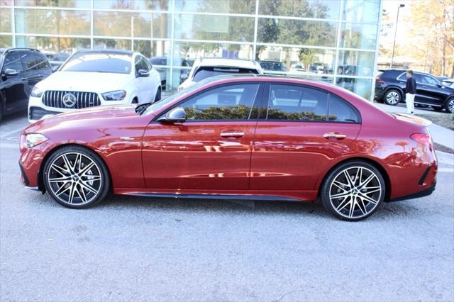 new 2025 Mercedes-Benz AMG C 43 car, priced at $80,545