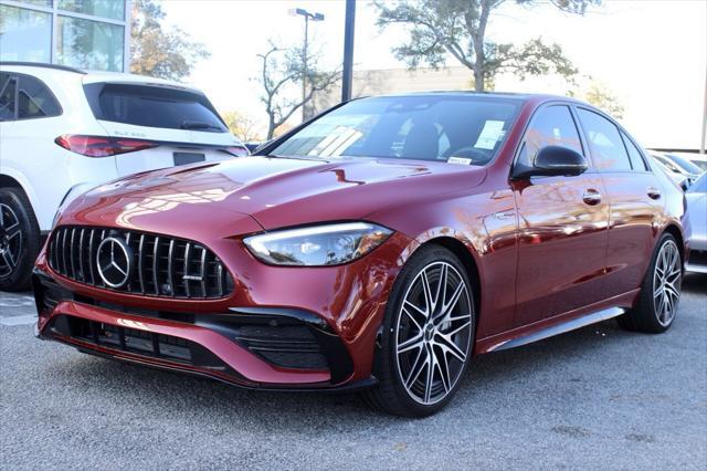 new 2025 Mercedes-Benz AMG C 43 car, priced at $80,545