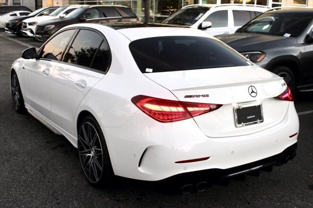 new 2025 Mercedes-Benz AMG C 43 car, priced at $76,115