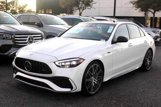 new 2025 Mercedes-Benz AMG C 43 car, priced at $76,115