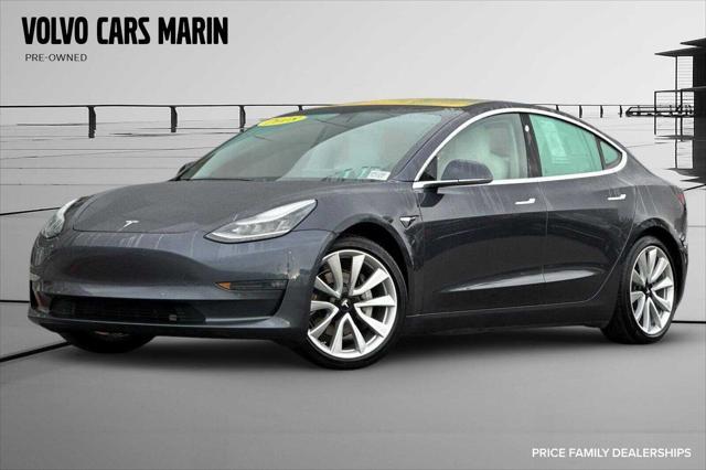 used 2018 Tesla Model 3 car, priced at $19,000