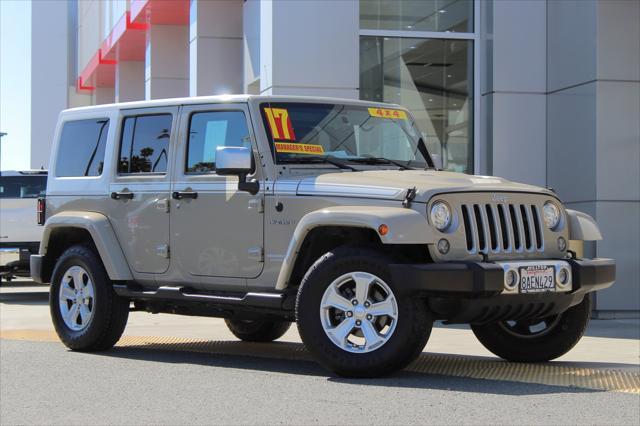 used 2017 Jeep Wrangler Unlimited car, priced at $21,800