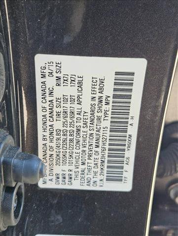 used 2015 Honda CR-V car, priced at $18,455