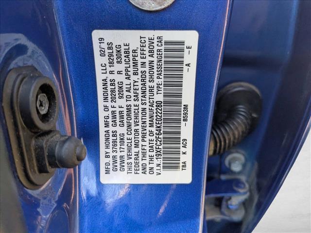 used 2019 Honda Civic car, priced at $15,689